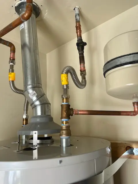 Water heater installation and plumbing repair in West Avon